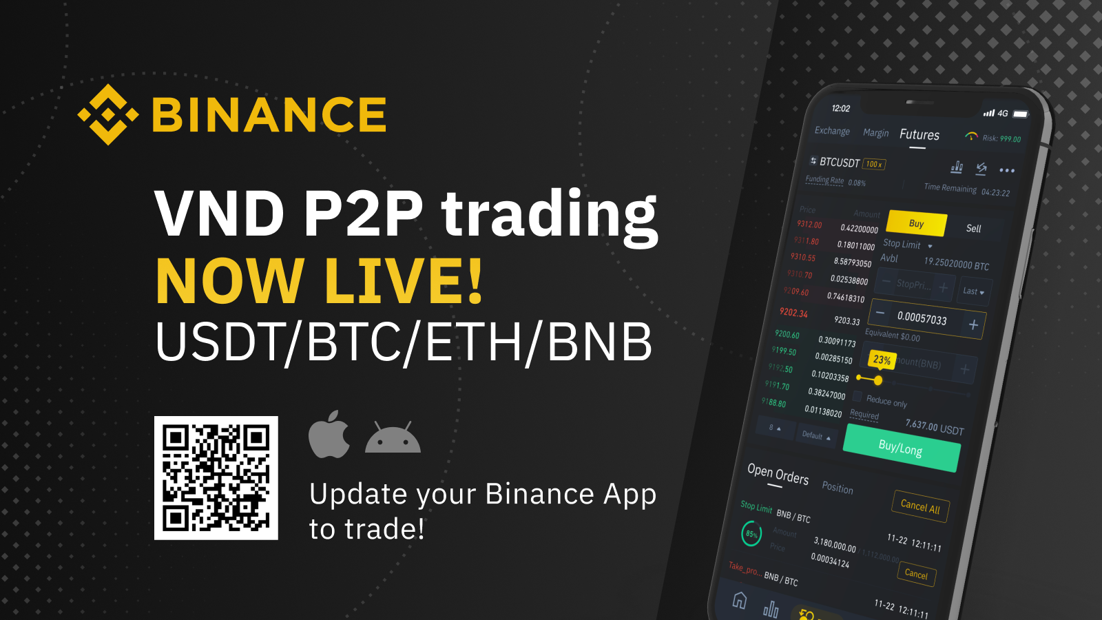 Binance เปิดให้บริการแอปฯ Binance P2P แก่ชาวเวียดนาม